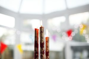 Maria Lichtmess Kerzen in Kirche