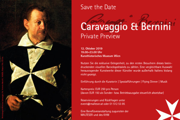 Malteser Private Preview Caravaggio & Bernini Veranstaltung Fürhung Kunsthistorisches Museum MHDA Malteser