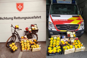 Malteser Tirol Blumengruss fuer Betreute Jaegerbauer 1