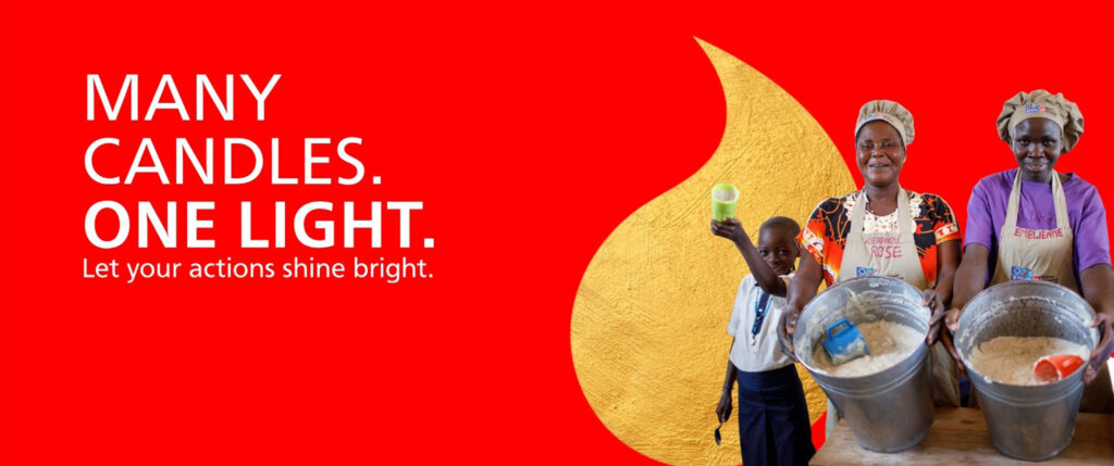 Malteser International Many Candles One Light banner Malteser International Many Candles One Light banner